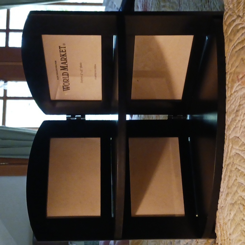 Shelf with photo frames